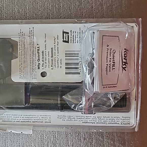 818BP Quietfill Universal Toilet Fill Valve and Premium Flapper Easy to Install - Picture 6 of 6